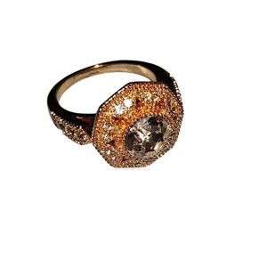 Gold Large Stone Ring